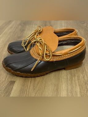 L.L. Bean Women’s Duck Boots, Rubber Moc low rise size 7